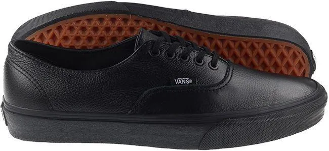 Vans Trainers Womens Authentic Decon Premium Leather Black Black